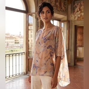 Elegant Floral Women Top